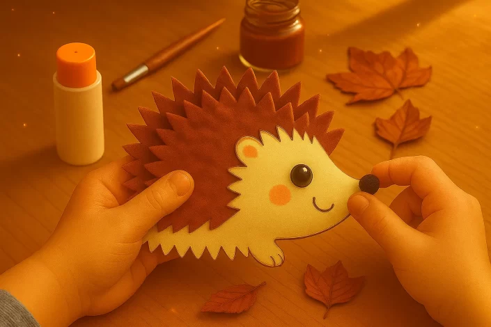 Kartondan Mini Kirpi Yapımı