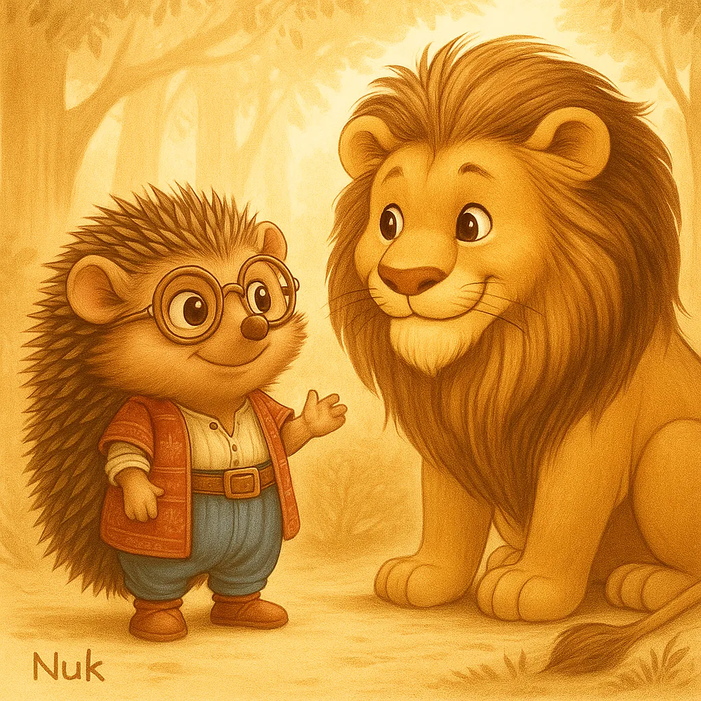 NUK ve Aslan ormanda karşılaşıyor