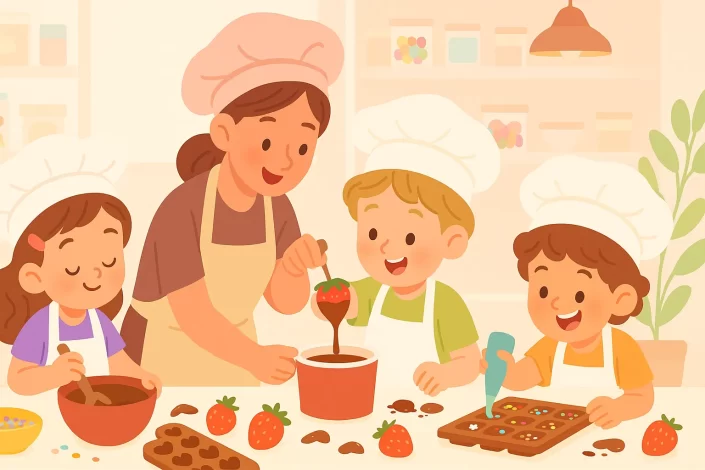 Çocuk Çikolata Atölyesi - Kahve Dünyası İstanbul çocuk etkinlikleri