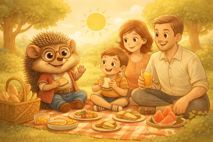 Aile sevgisi ve arkadaşlık dolu bir piknik