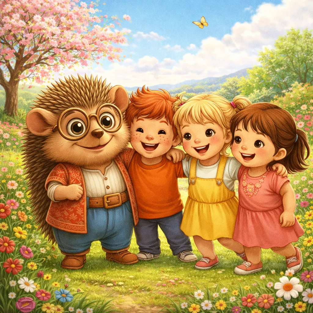 Kirpi Nuk ve arkadaşları oyun oynuyor